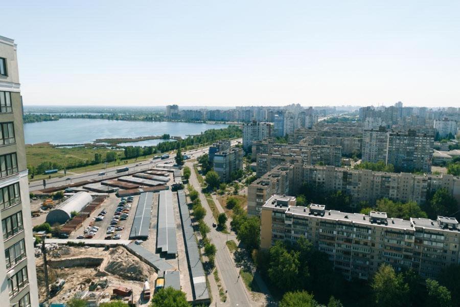 Видовая На 25 Этаже Kiev Ngoại thất bức ảnh